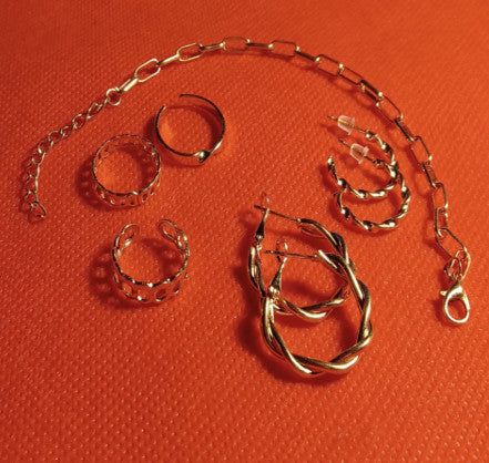 β¨ Elegant Jewelry Sets: Earrings, Necklace, Ring, and Bracelet β Perfect for Any Occasion! π