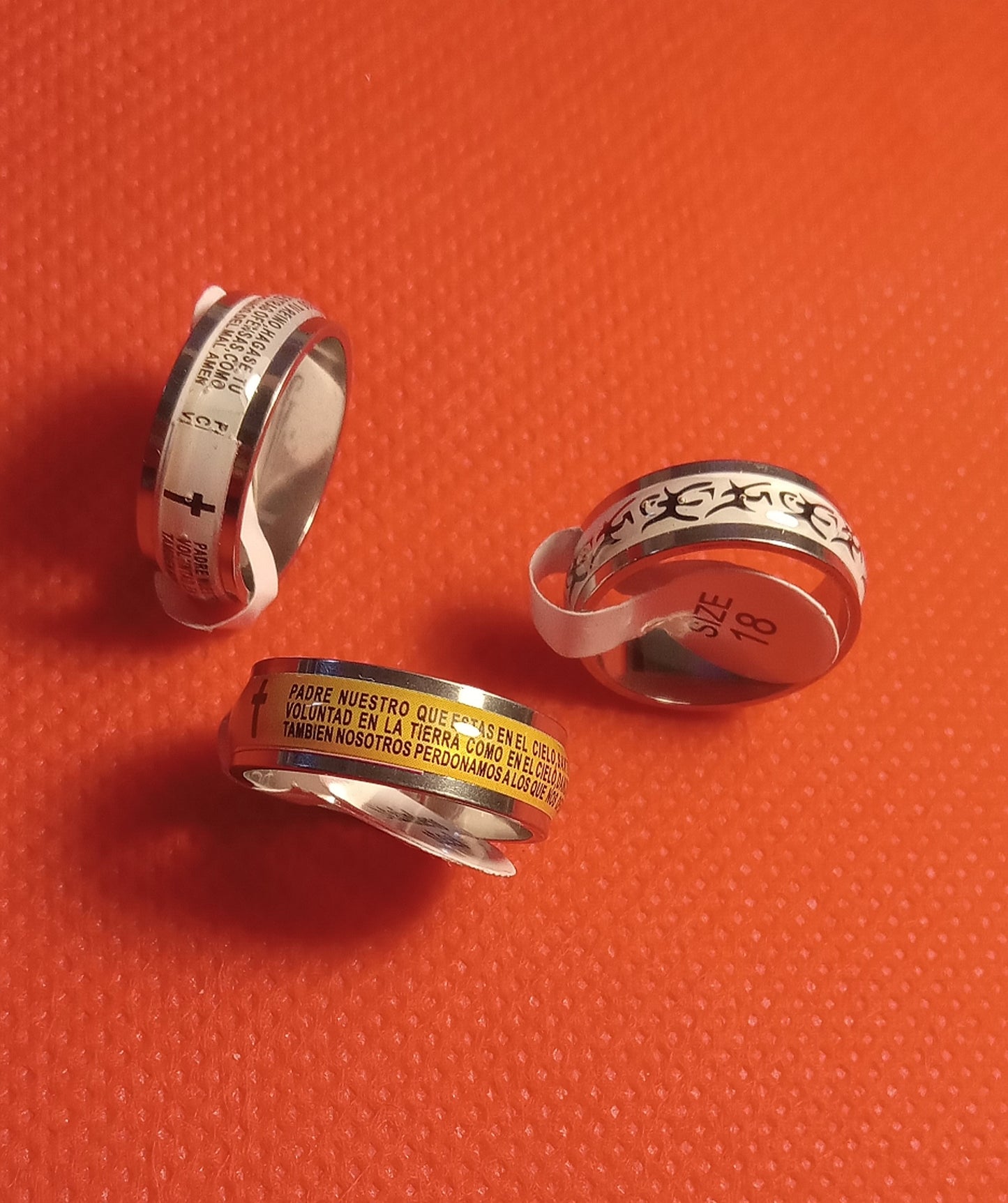 π₯ Color Sticker Stainless Steel Rings β Limited Stock! π₯