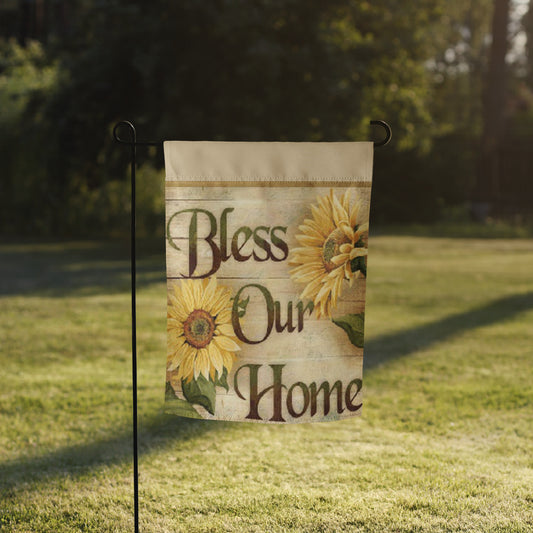 Bless Our Home Garden flag