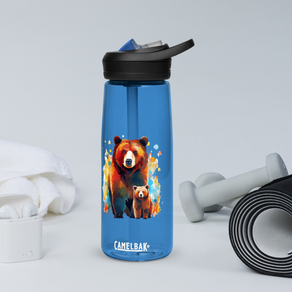Moma Bear Sports Water Bottle