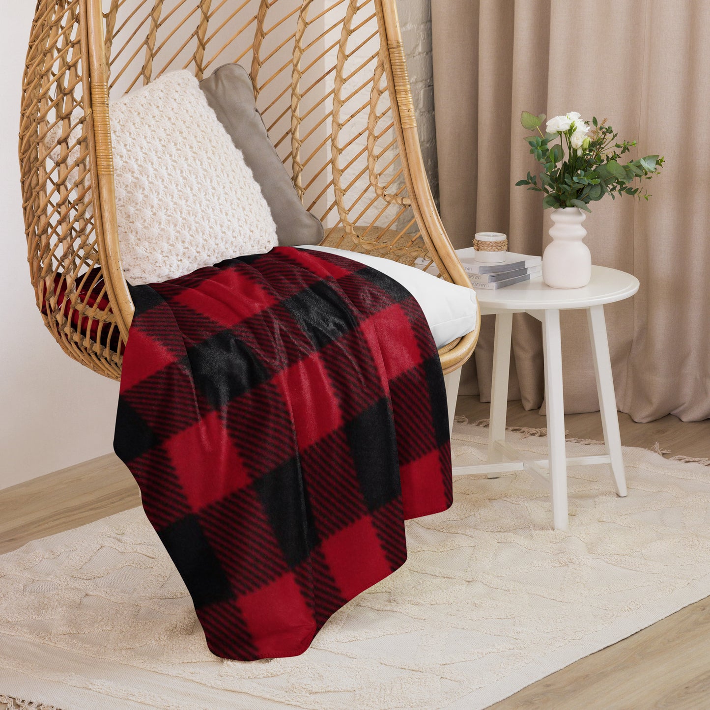 Black/Red Plaid blanket