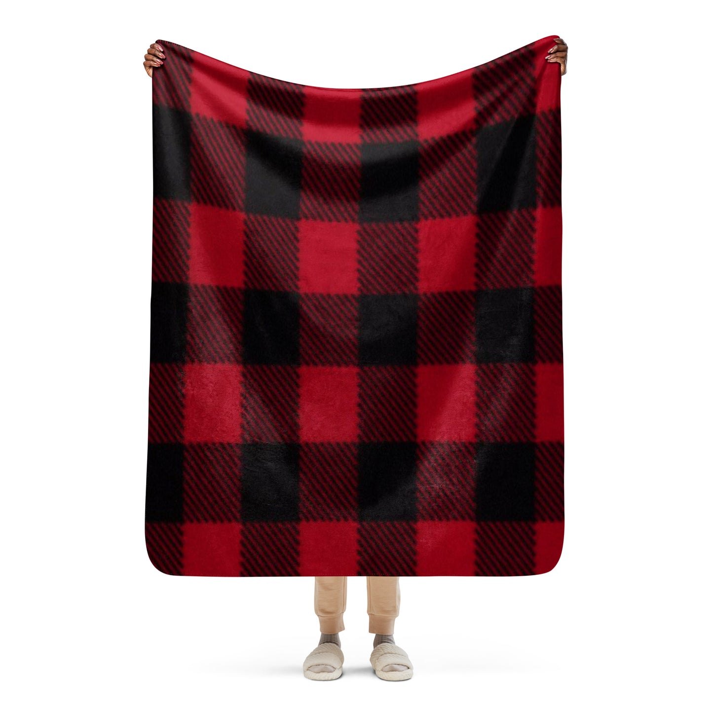 Black/Red Plaid blanket