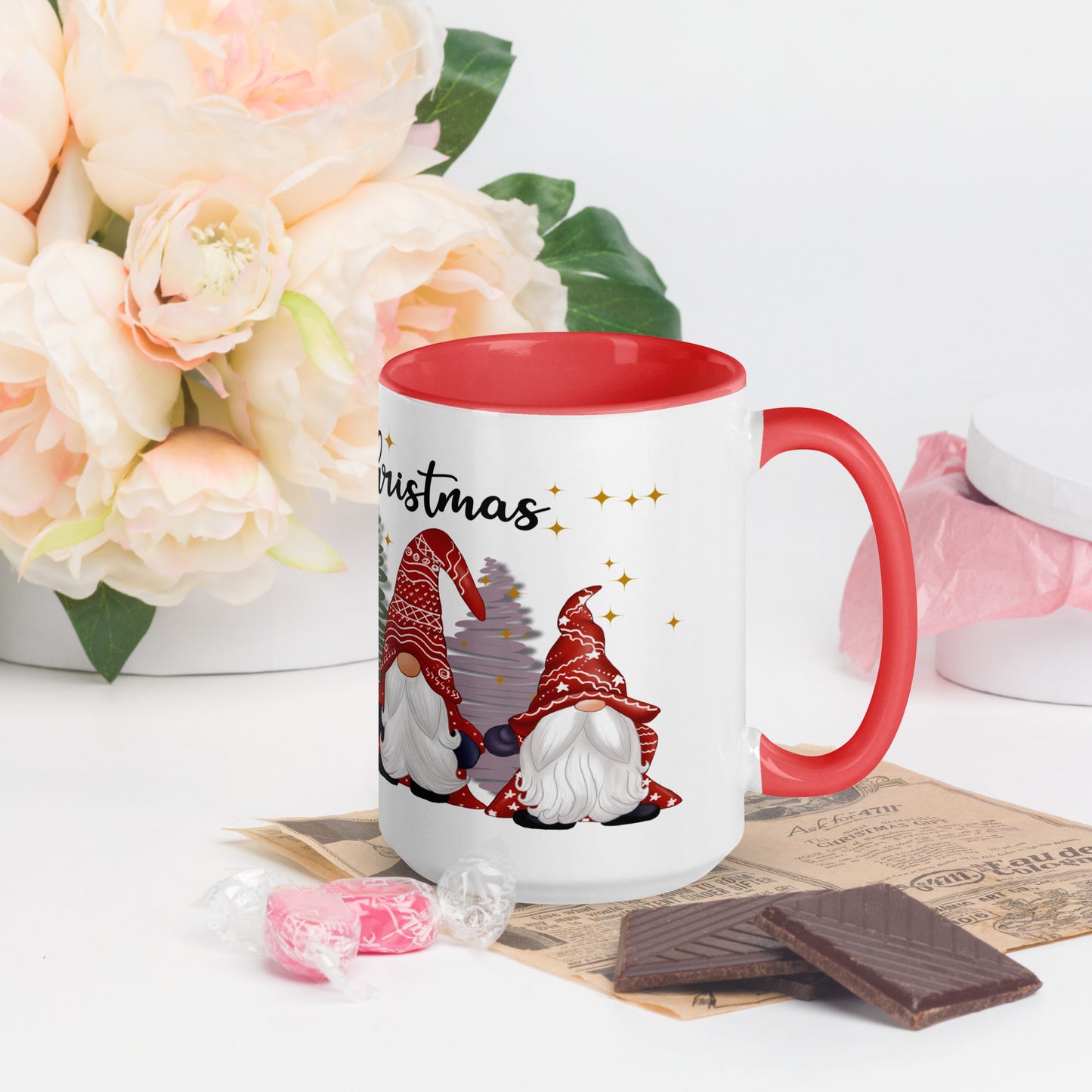 Gnomes Winter Mug with Color Inside