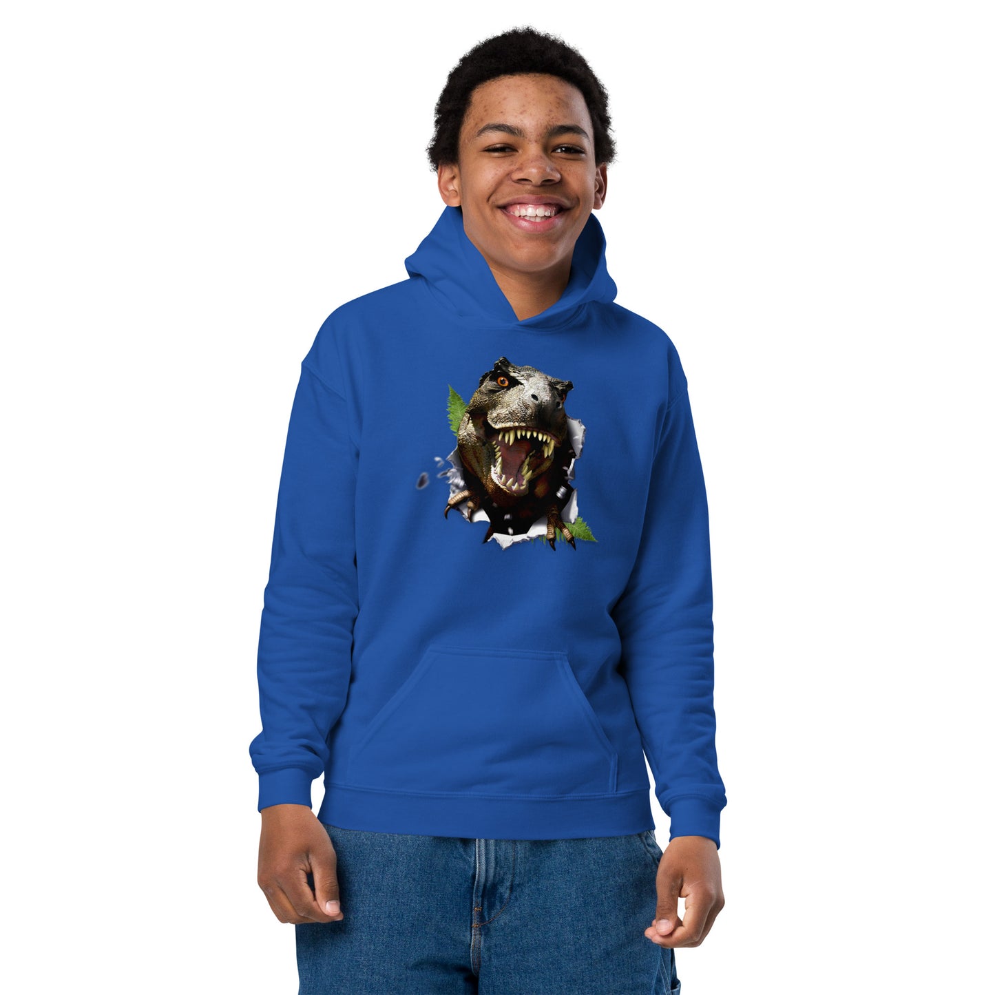 Youth Dino Heavy Blend Hoodie