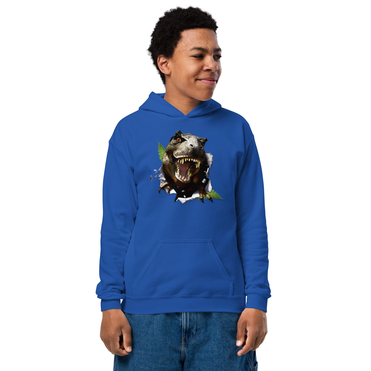 Youth Dino Heavy Blend Hoodie